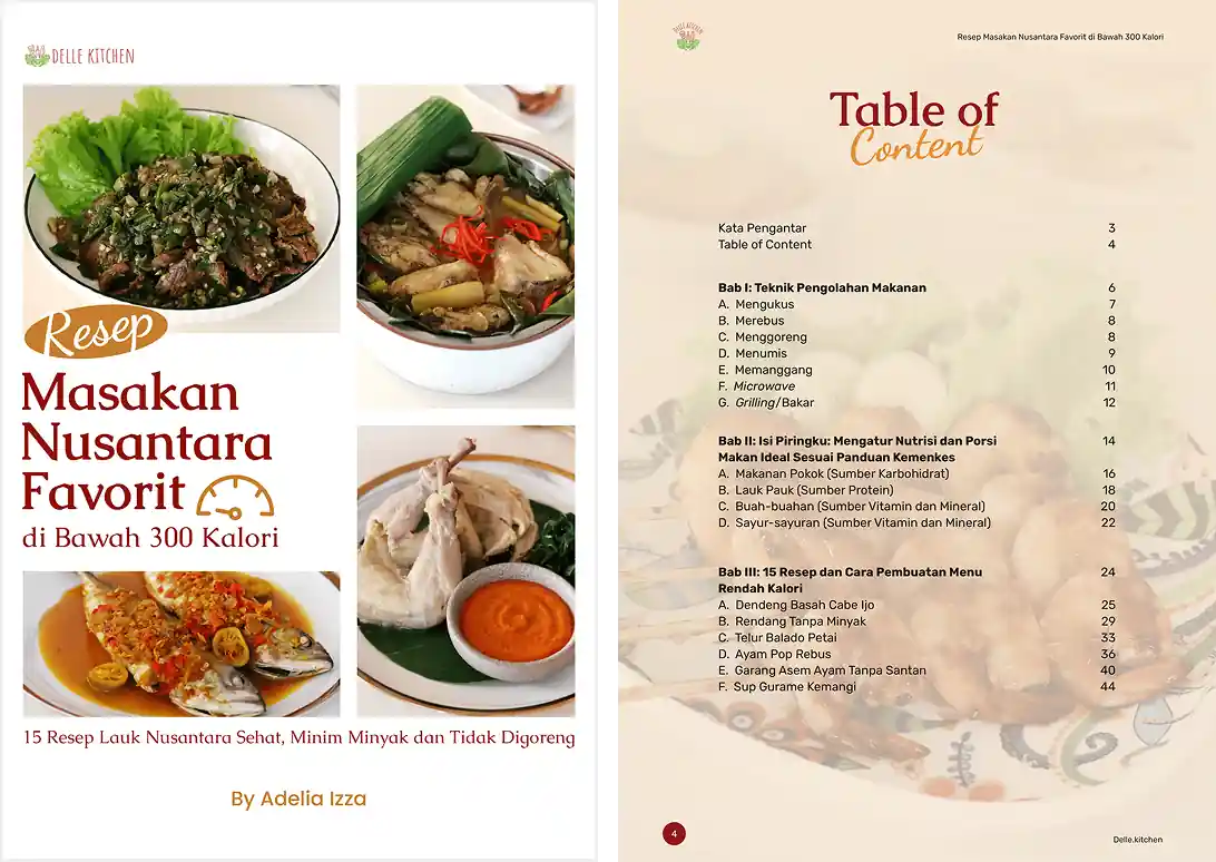 RESEP MASAKAN NUSANTARA RENDAH KALORI