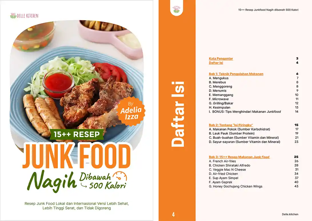 15++ RESEP JUNK FOOD NAGIH RENDAH KALORI